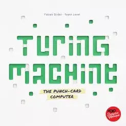 Turing Machine board game box featuring deduction game inspired by Alan Turing
