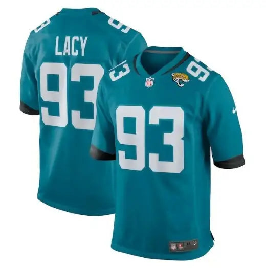 Teal Jacksonville Jaguars Nike jerseys featuring Tyler Lacy Lacy Jacksonville Jaguars NFL apparel