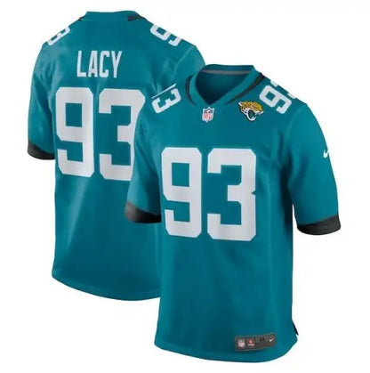 Teal Jacksonville Jaguars Nike jerseys featuring Tyler Lacy Lacy Jacksonville Jaguars NFL apparel