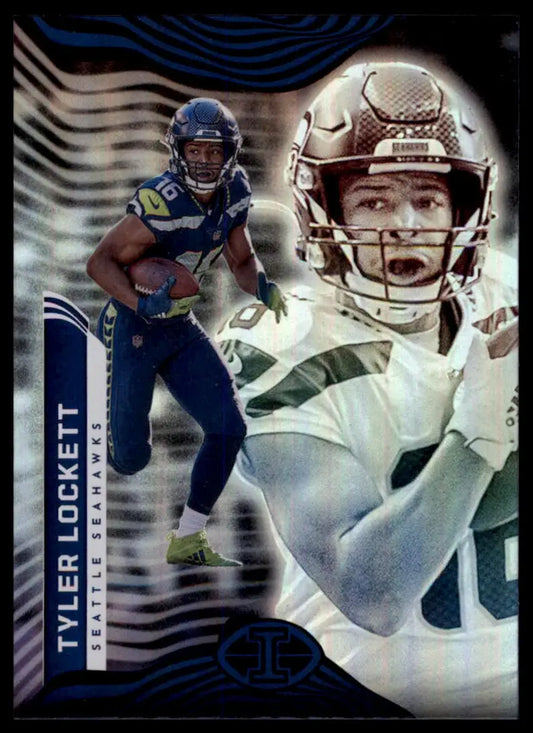 Football trading card of Tyler Lockett from Panini Illusions 2022 Seattle Seahawks