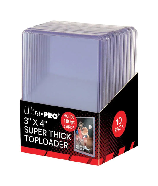 Ultra Pro 2 180pt Top Loader Packs - 10 Toploaders Per Pack (20 Total) - Thick Baseball Basketball Hockey Football Cards (Ie Memorabilia)