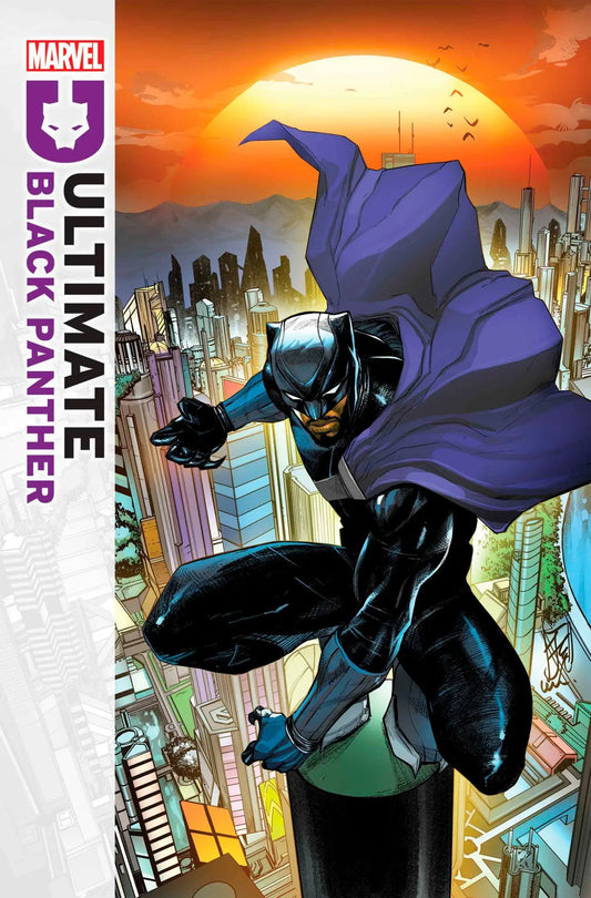 Ultimate Black Panther comic book cover featuring Black Panther from the Ultimate Black series