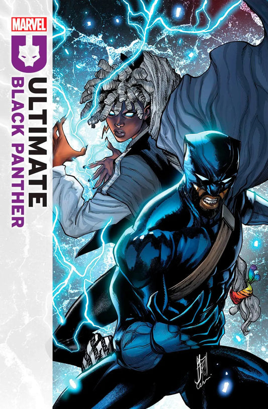 Comic book cover of Ultimate Black Panther #16 featuring Black Panther and prophesied union