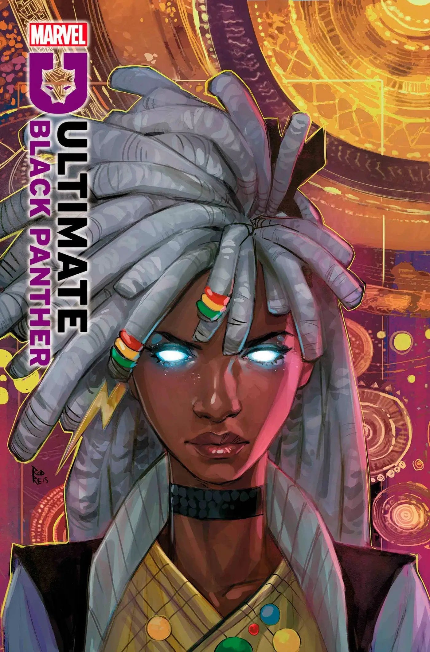 Ultimate Black Panther comic book cover featuring Black Panther in a special variant edition