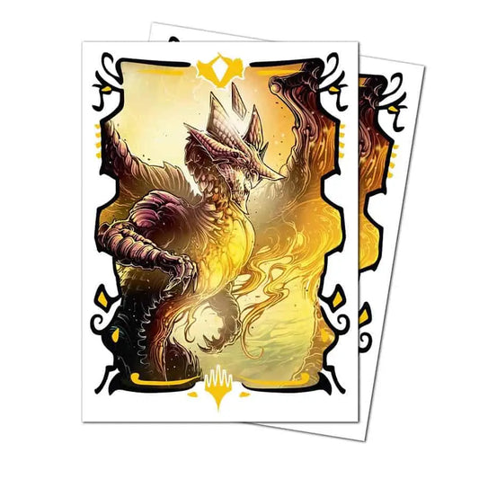 Dragon-themed deck protector sleeves from Ultra PRO featuring Tarkir Dragonstorm design