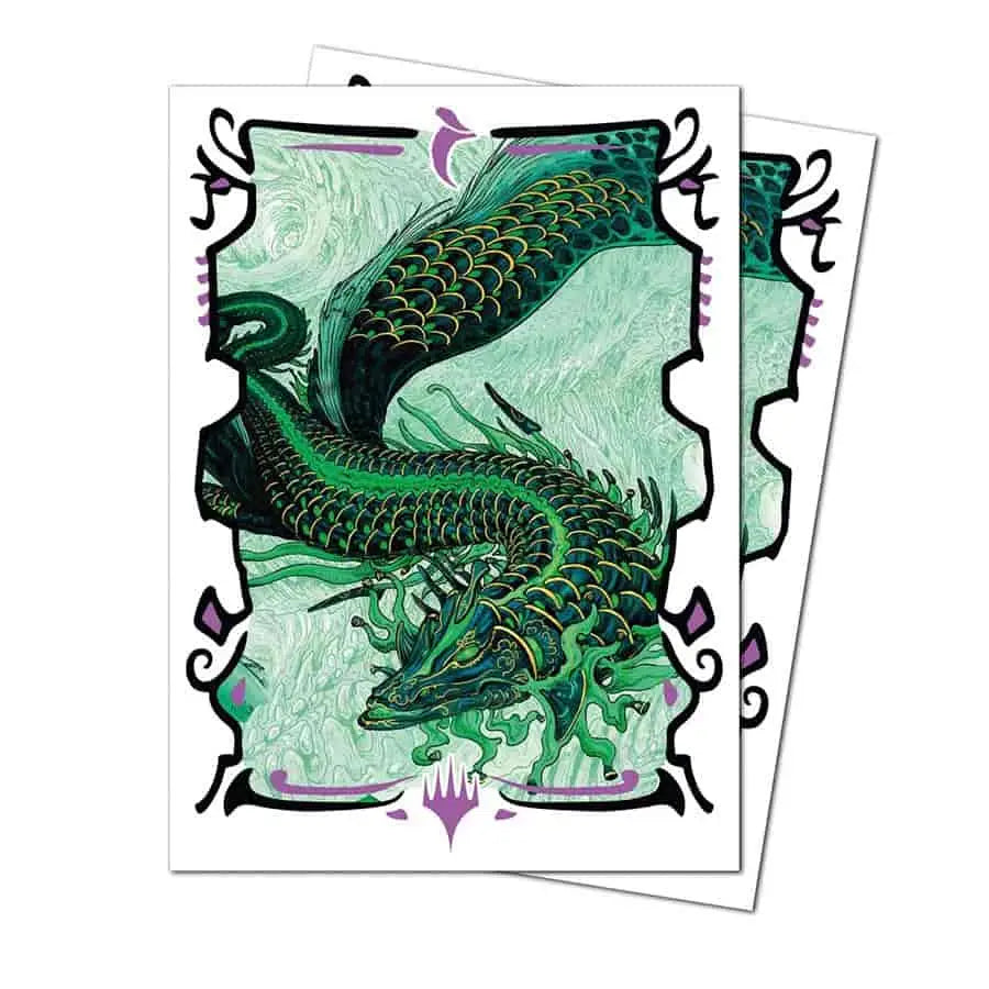 Dragon-themed deck protector sleeves by Ultra PRO for Tarkir Dragonstorm
