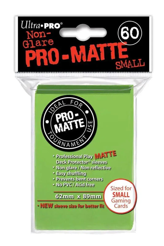 Ultra Pro Sleeves Pro-Matte D10 Small Lime Green card sleeves for trading and collecting