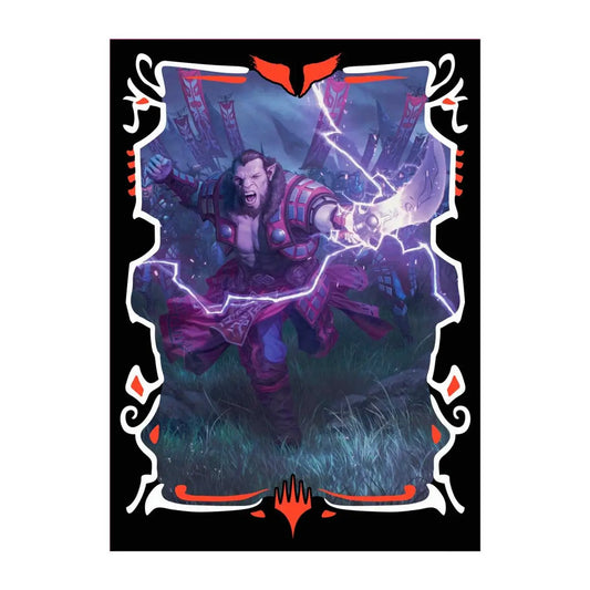 Magic: The Gathering card in Ultra PRO Tarkir Dragonstorm deck protector sleeves