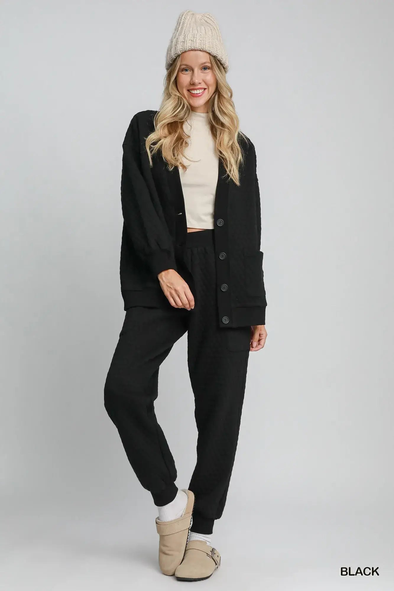 Umgee Button-Up Jacquard Cardigan - Jacquard Cardigan