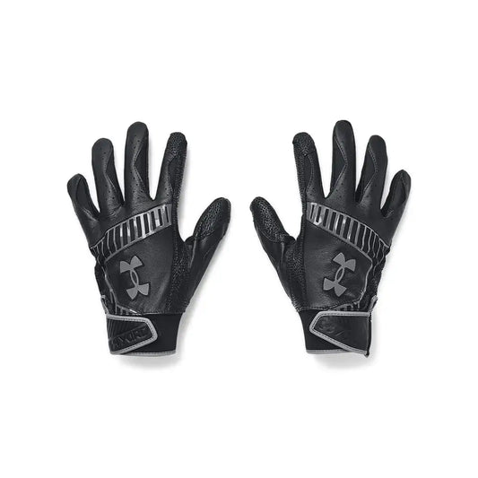 Pair of black Under Armour batting gloves from Under Armour Yard 9 Baseball Gloves XXL