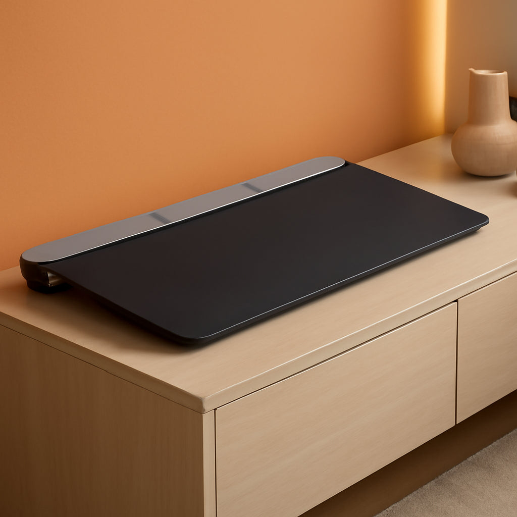 Universal 60 X 30 Inch Black Desk Top With Cable Management-0