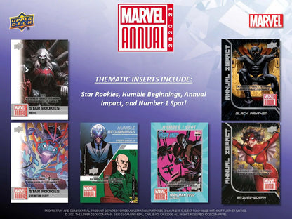 Upper Deck Marvel Annual 2020-21 Hobby Box - Non-Sport Sealed