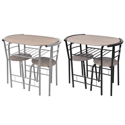 vidaXL Breakfast Bar Set Table and Chair Set for Kitchen Bar Table Set MDF-1