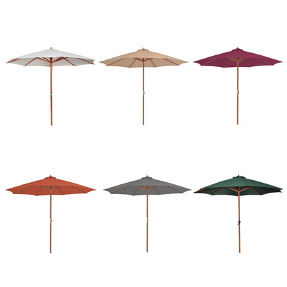 vidaXL Outdoor Umbrella Parasol with Crank Handle Patio Sunshade Sun Shelter-5