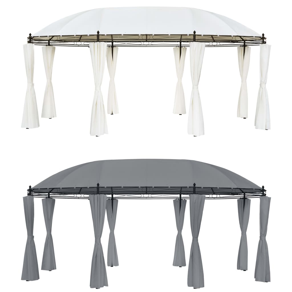 vidaXL Gazebo Cream White 208.7"x137.8"x104.3"-5