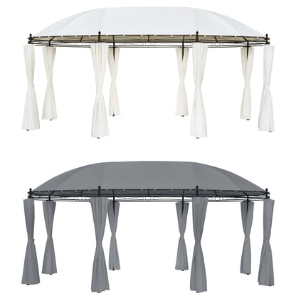 vidaXL Gazebo Cream White 208.7"x137.8"x104.3"-5