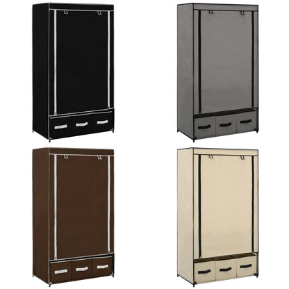 vidaXL Clothing Rack Portable Wardrobe Closet Clothes Storage Organizer Fabric-2