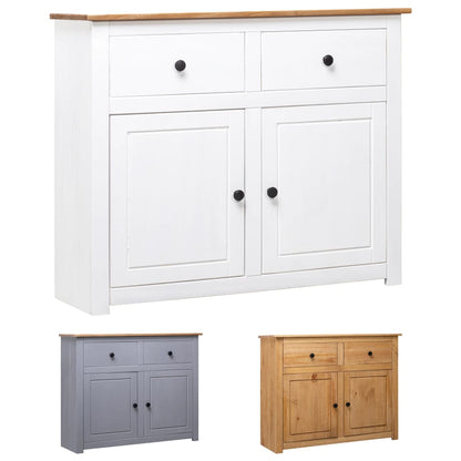 vidaXL Sideboard 2-Drawer Cupboard Sideboard Buffet Cabinet Solid Pinewood-4