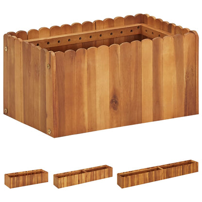 vidaXL Raised Garden Bed Raised Flower Bed Raised Garden Box Solid Acacia Wood