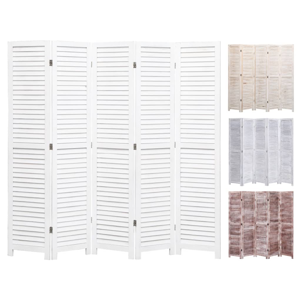 vidaXL Room Divider Folding Privacy Screen for Home Office Restaurant Wood-1