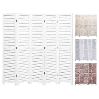 vidaXL Room Divider Folding Privacy Screen for Home Office Restaurant Wood-1