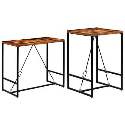 vidaXL Bar Table Pub Table Bistro Table for Dining Room Solid Reclaimed Wood-5