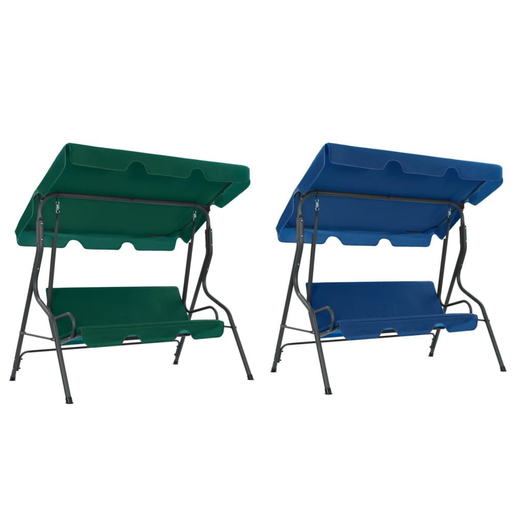 vidaXL Patio Swing Chair Outdoor Bench with Canopy and Cushion Swing Seat-0