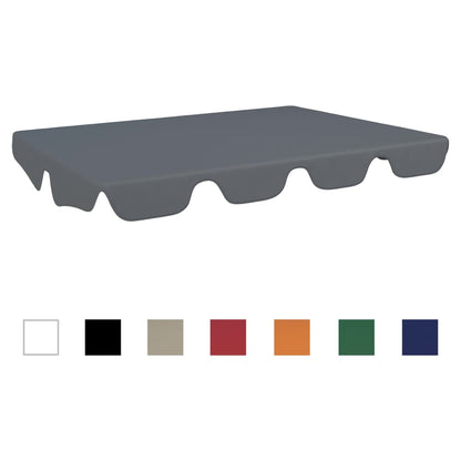 vidaXL Replacement Canopy for Swing Outdoor Swing Cover Replacement Sunshade-11