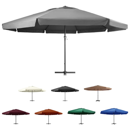 vidaXL Outdoor Umbrella Parasol with Crank Patio Sunshade Sun Shelter Aluminum-4