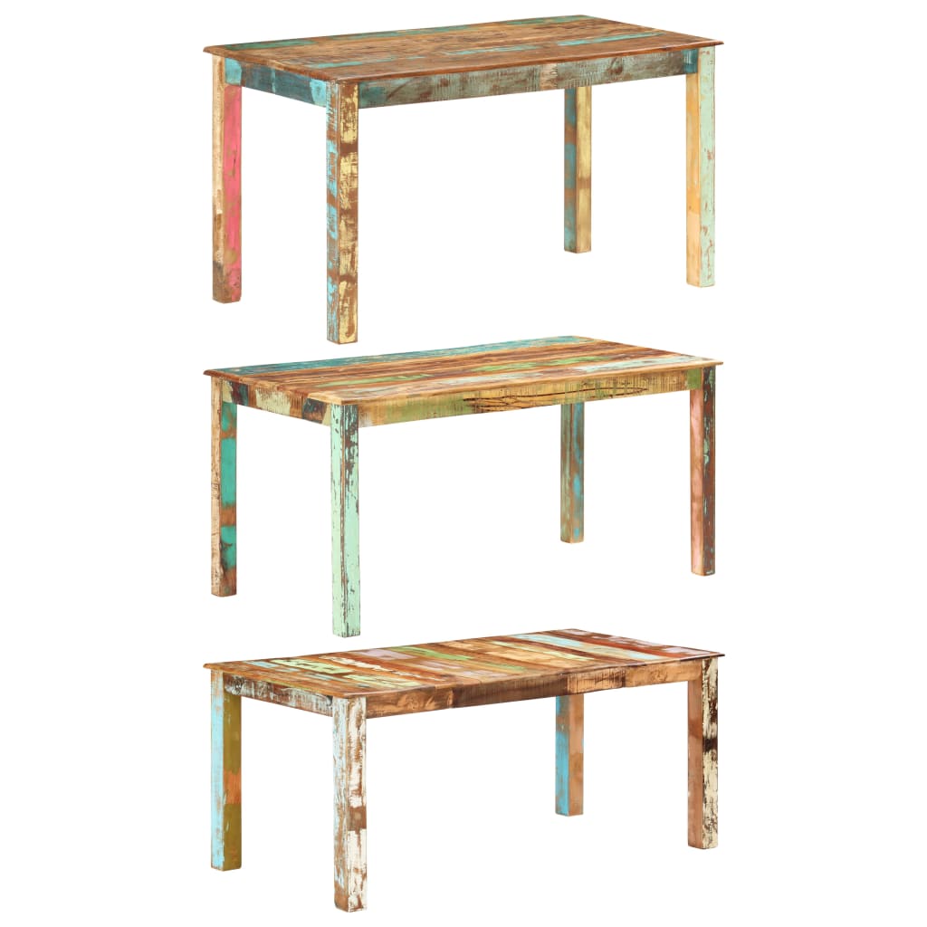 vidaXL Dining Table Kitchen Table Home Dining Room Table Solid Reclaimed Wood-5
