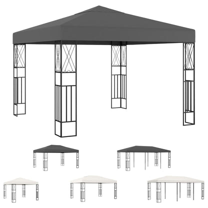 vidaXL Gazebo Outdoor Canopy Tent Patio Pavilion Wedding Party Tent Fabric-5