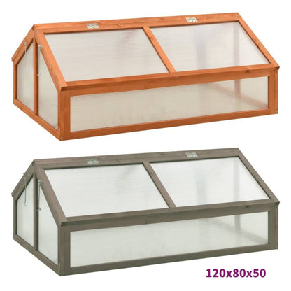 vidaXL Greenhouse Outdoor Grow House Green House for Plant Growing Firwood-1