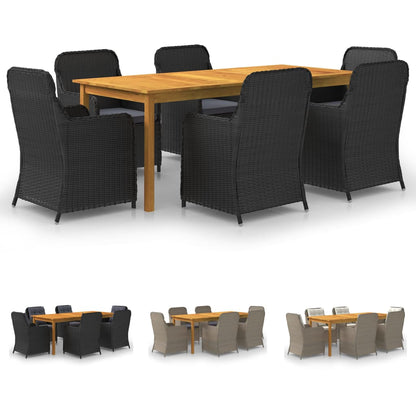 vidaXL Patio Dining Set Outdoor Dining Table and Chairs Patio Conversation Set-5