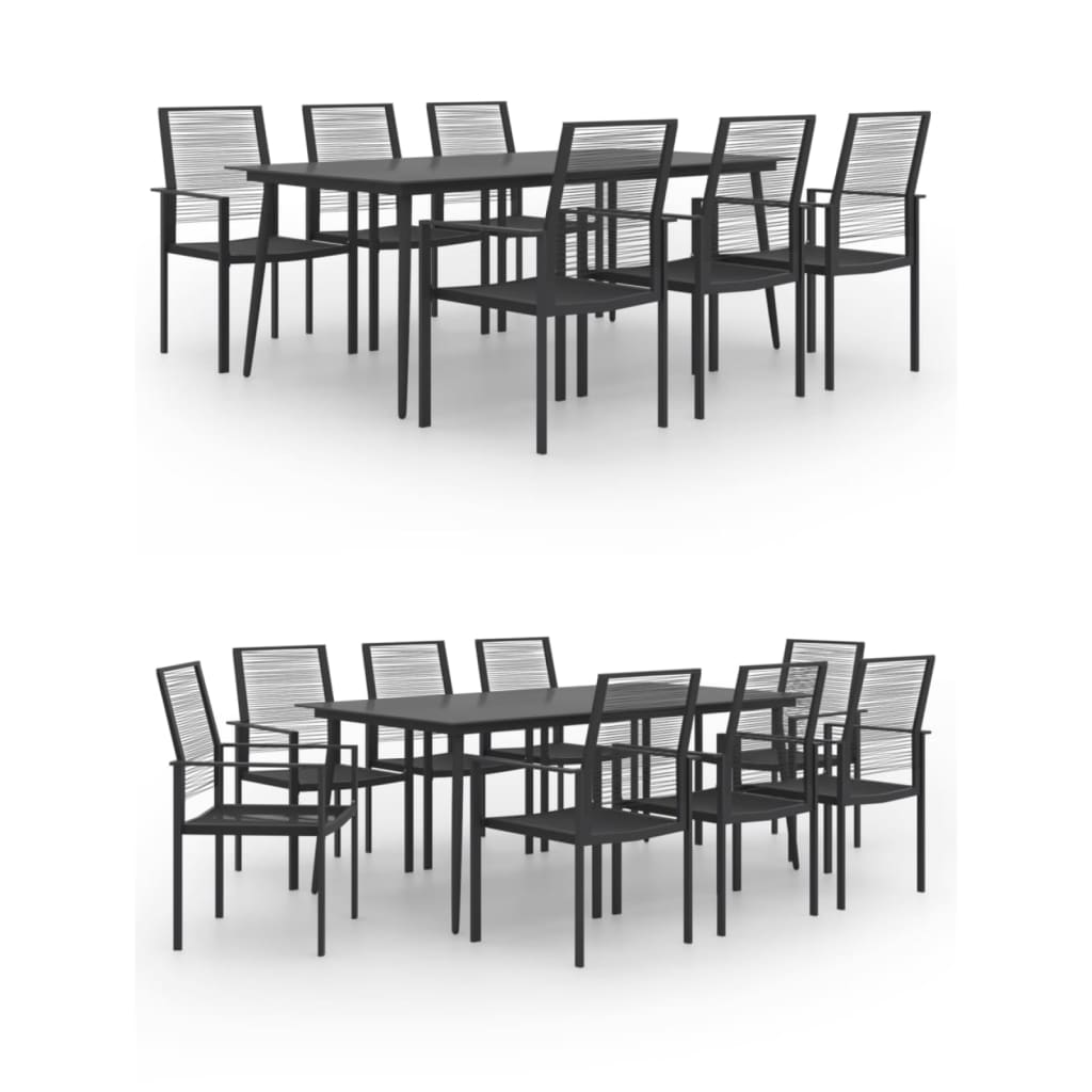 vidaXL Patio Dining Set Garden Outdoor Table and Chair Furniture 7/9 Piece-5