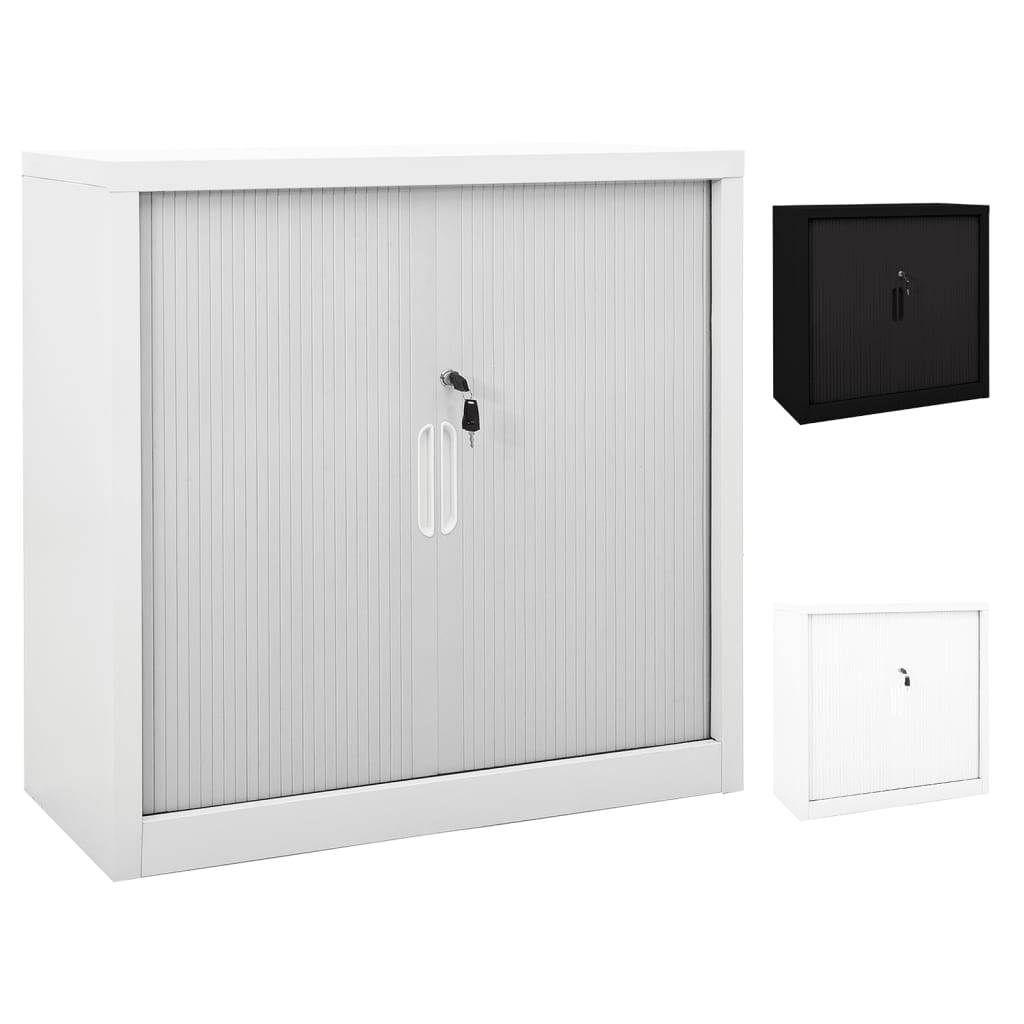 vidaXL Storage Cabinet Sideboard Accent Buffet Cabinet for Entryway Steel-1