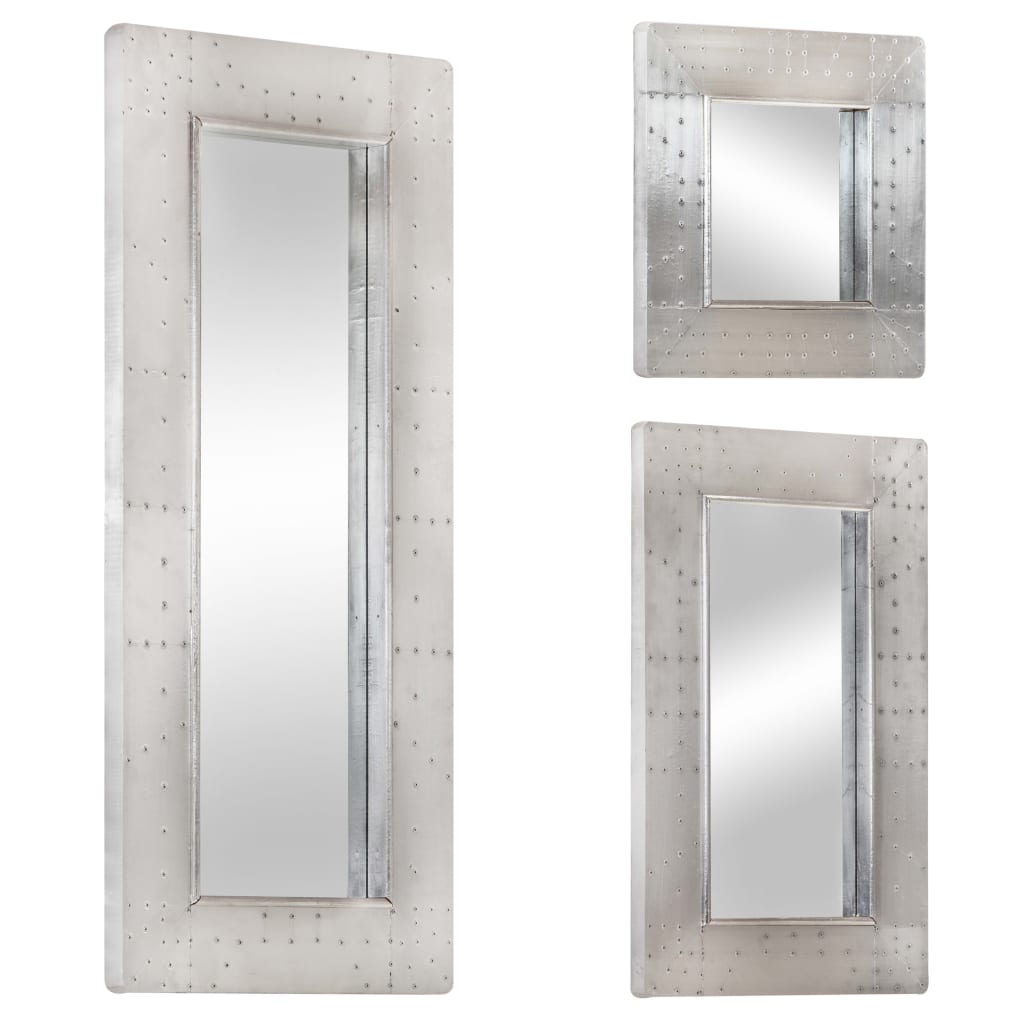 vidaXL Wall Mirror Decorative Mirror with Aviator Style Hall Mirror Metal-5