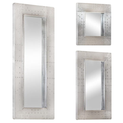 vidaXL Wall Mirror Decorative Mirror with Aviator Style Hall Mirror Metal-5