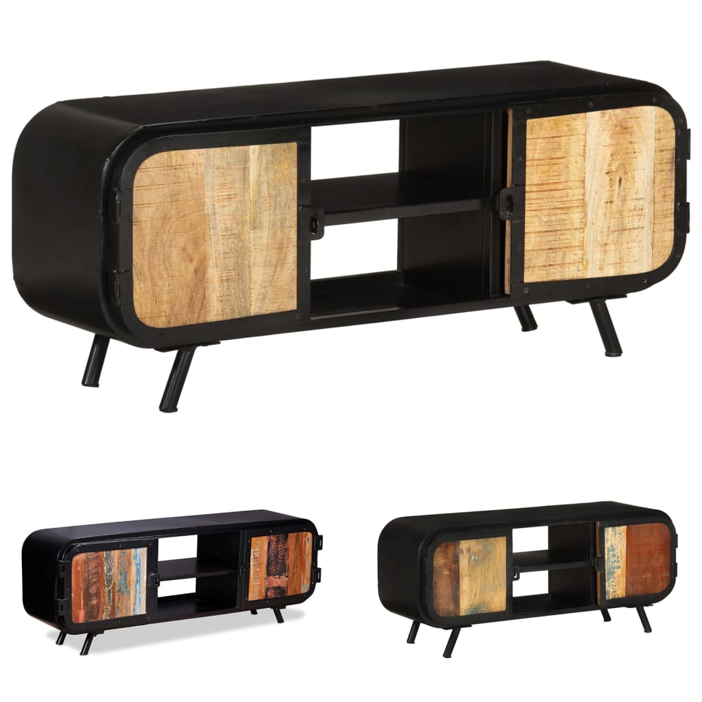 vidaXL TV Stand TV Console Sideboard TV Unit Media Unit Solid Reclaimed Wood-5