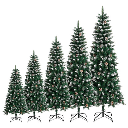 vidaXL Artificial Christmas Tree 300 LEDs 82.7"-5