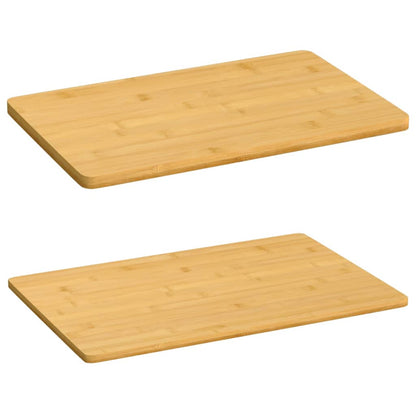 vidaXL Plate 6 Pcs Rectangular Breakfast Serving Plate for Kitchen Bamboo-4