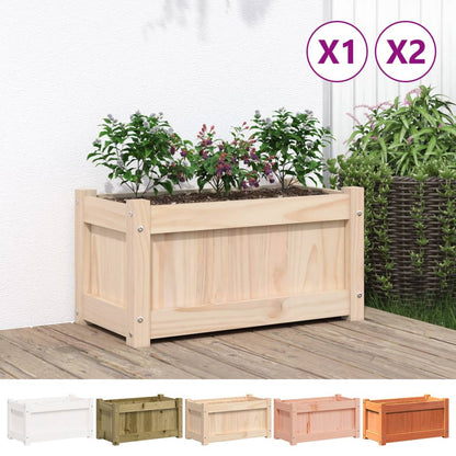 vidaXL Garden Planters Outdoor Flower Box for Patio Terrace Solid Wood Pine-4