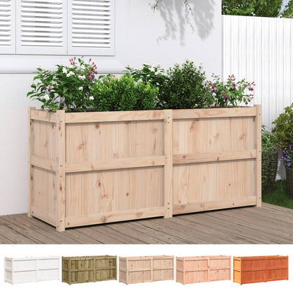 vidaXL Garden Planter Decorative Outdoor Plant Pot Flower Box Solid Wood Pine-1