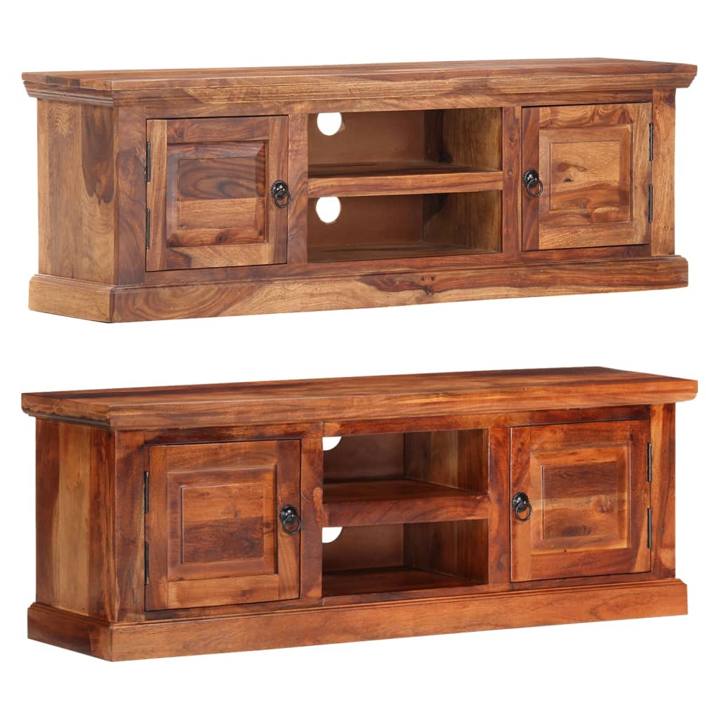 vidaXL TV Stand 47.2"x11.8"x15.7" Solid Wood Sheesham-1