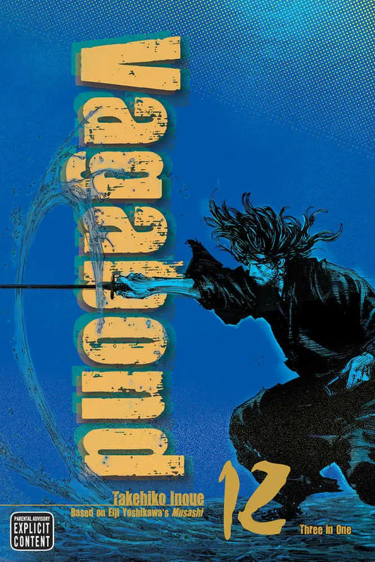 Manga cover art for Vagabond Vizbig Edition TPB Volume 12 featuring detailed artwork