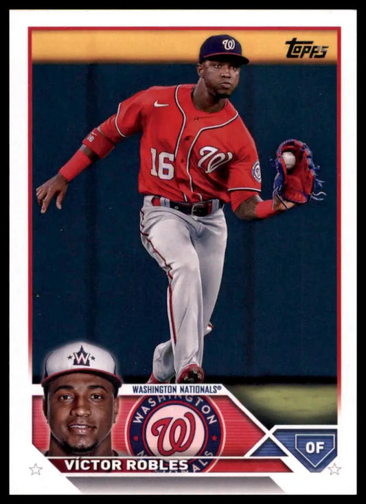 Victor Robles baseball card from 2023 Topps #389 Washington Nationals
