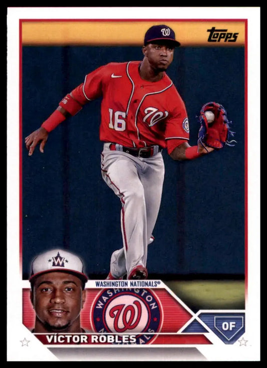 Victor Robles baseball card from the 2023 Topps Washington Nationals series