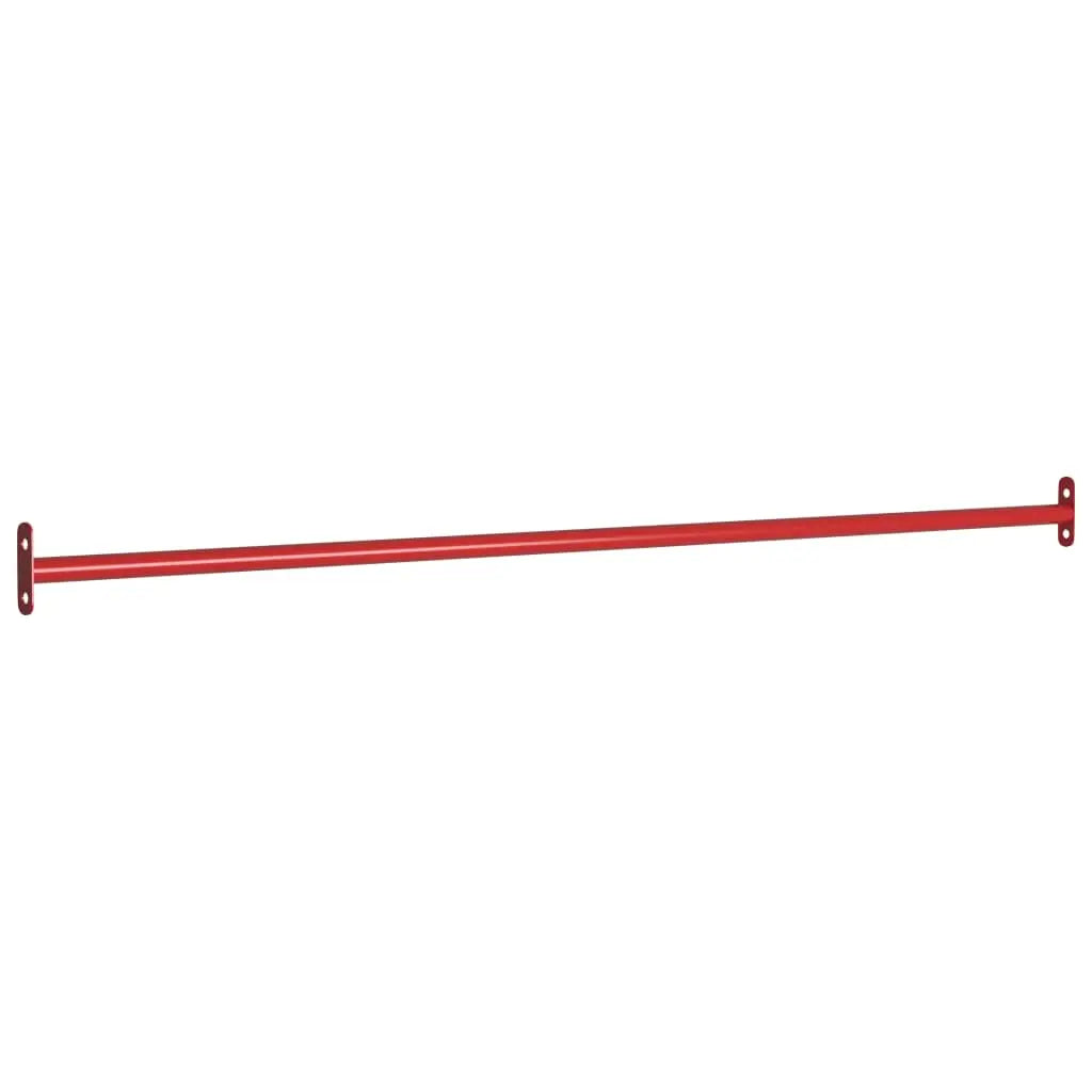 vidaXL 1/2/3x Turning Bars Steel Red Gymnastic Gym Equipment Horizontal Bar - Toys & Games > Outdoor Play Equipment