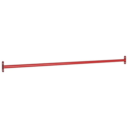 vidaXL 1/2/3x Turning Bars Steel Red Gymnastic Gym Equipment Horizontal Bar - Toys & Games > Outdoor Play Equipment