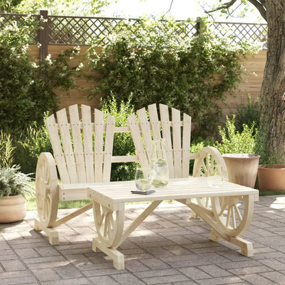 vidaXL 2 Piece Patio Lounge Set Solid Wood Fir - Lounge Set