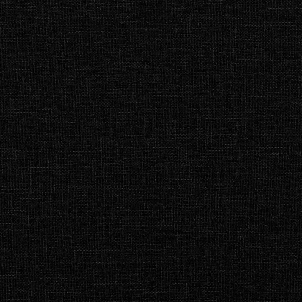 vidaXL 2 Piece Sofa Set with Cushions Black Fabric - Furniture > Sofas